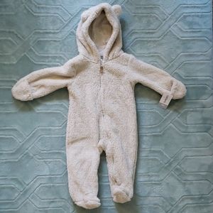 NWT Carter's Tan Sherpa Bear One-piece 9mos